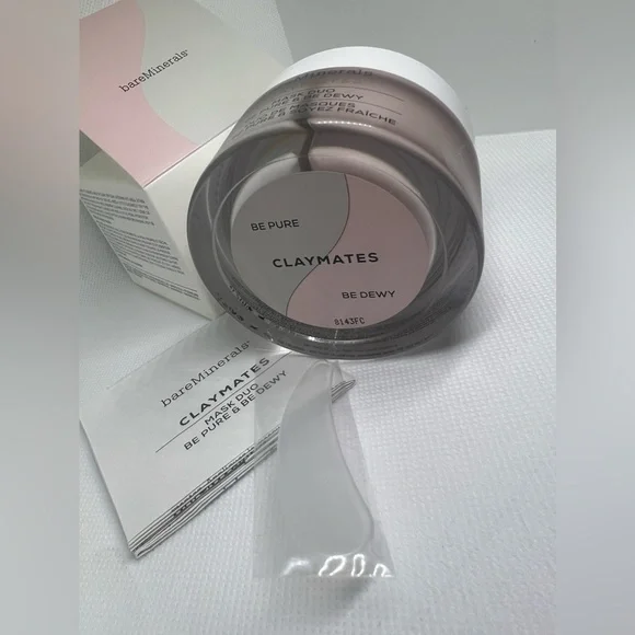 Bareminerals flatmates mask duo BE PURE & BE DEWY BRAND NEW 2.04oz - Picture 8 of 8